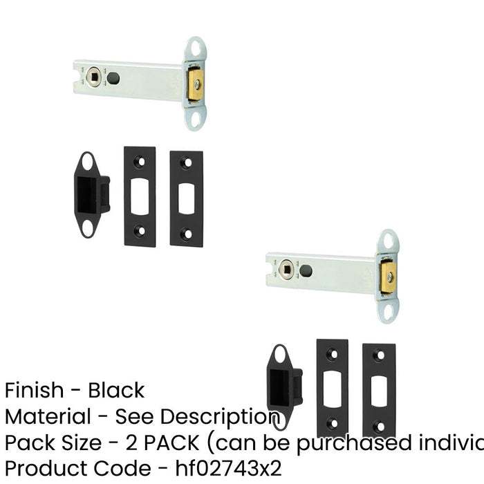PACK Heavy Duty 102mm Tubular Deadbolts Ultimate Security Door Bolt-1