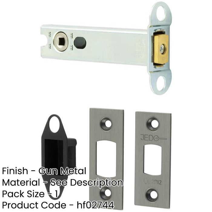 Heavy Duty 102mm Tubular Deadbolts Metal Finish Maximum Security Door Bolt-1