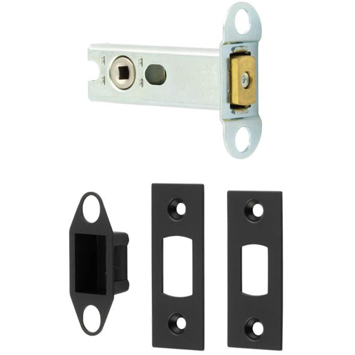 Durable 76mm Heavy Duty Tubular Deadbolts Black Maximum Security Door Bolt