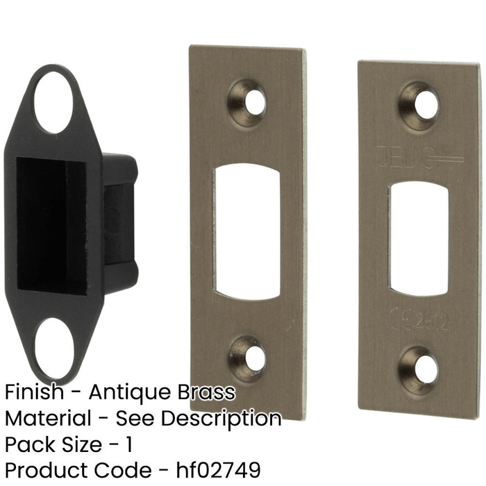 Heavy Duty Tubular Deadbolt Accessory Packs Antique Brass Finish Door Bolt-1