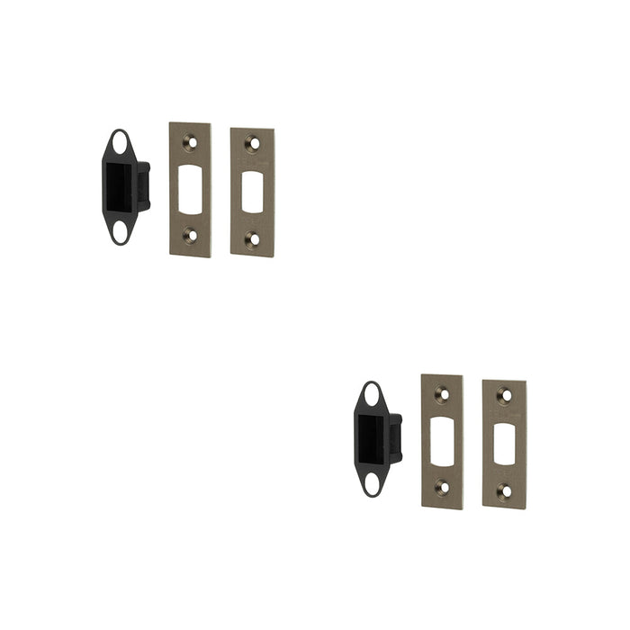 PACK Heavy Duty Tubular Deadbolt Accessory Packs Antique Brass Finish Door Bolt