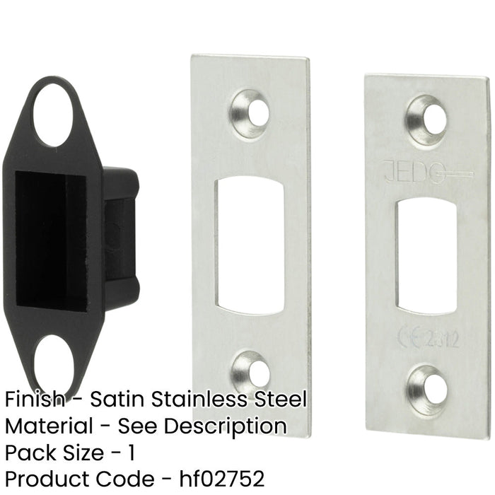 Durable Accessory Packs Heavy Duty Tubular Deadbolts Satin Stainless Steel Door Bolt-1