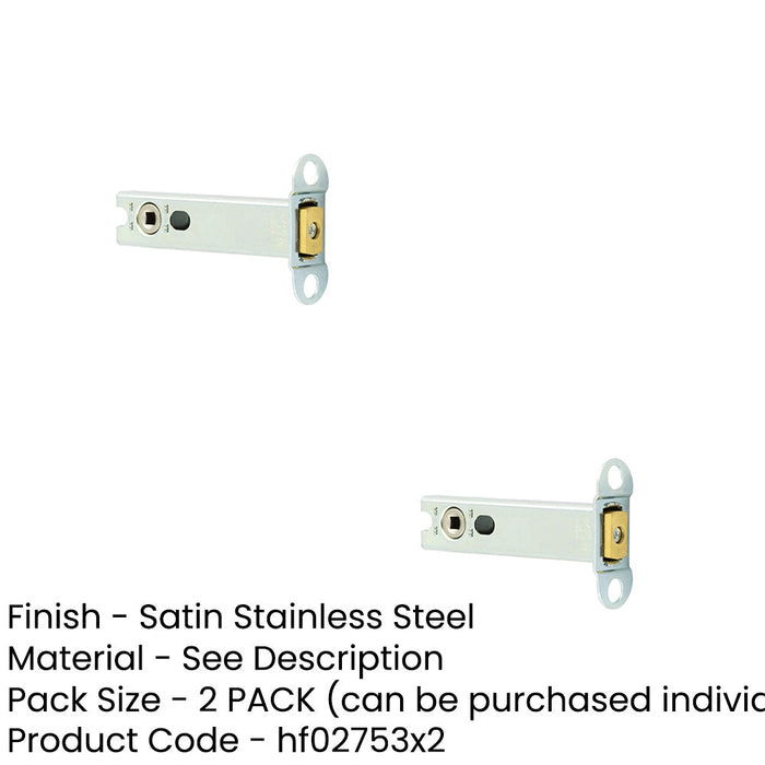 PACK Heavy Duty 102mm Tubular Deadbolt Body Enhanced Security Door Bolt-1