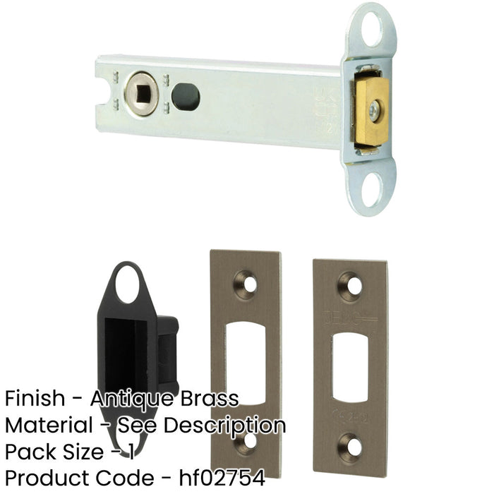 Heavy Duty Tubular Deadbolts Antique Brass Finish Ultimate Security Door Bolt-1