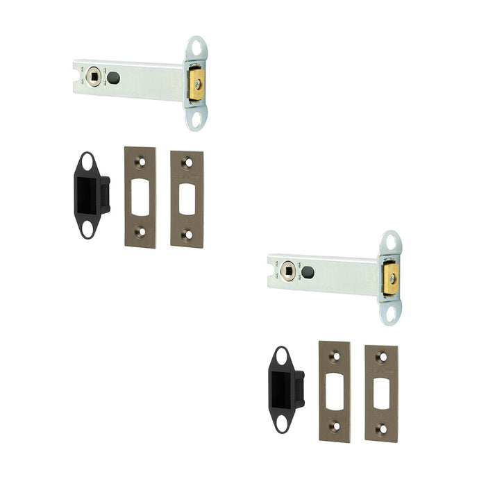 PACK Heavy Duty Tubular Deadbolts Antique Brass Finish Ultimate Security Door Bolt