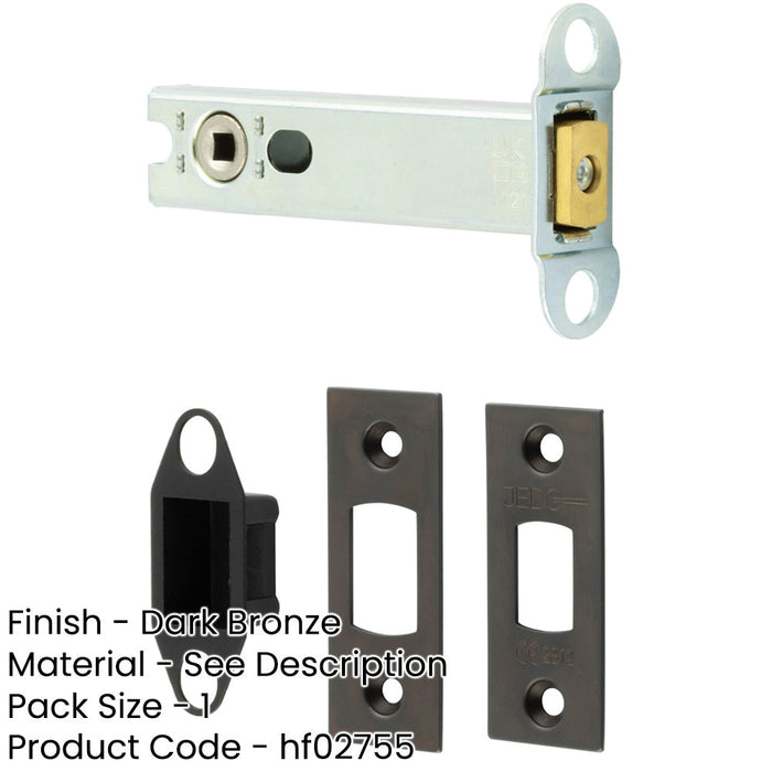 High Security Heavy Duty Tubular Deadbolts Dark Bronze Finish Door Bolt-1