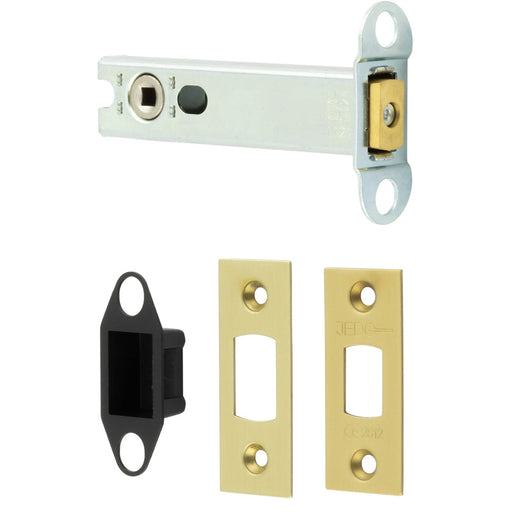 Premium Heavy Duty Tubular Deadbolts 102mm Satin Brass Ultimate Security Door Bolt