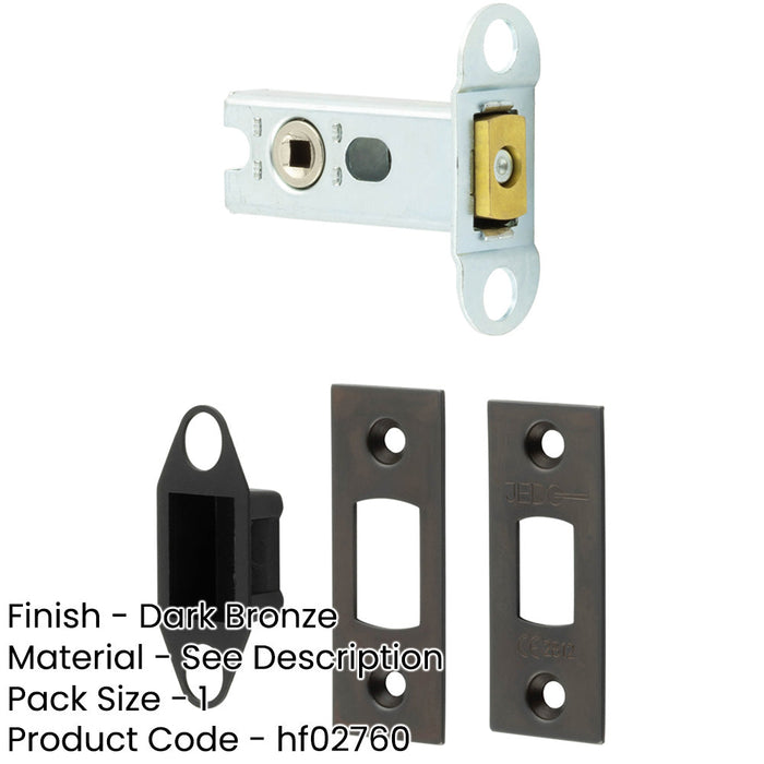 Secure Your Home with Heavy Duty 64mm Dark Bronze Tubular Deadbolts Door Bolt-1