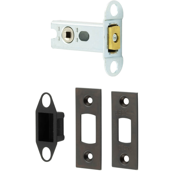 Secure Your Home with Heavy Duty 64mm Dark Bronze Tubular Deadbolts Door Bolt