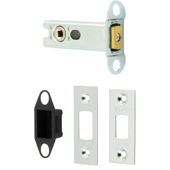 High Security Heavy Duty Tubular Deadbolts 76mm Polished Stainless Steel Enhanced Safety Door Bolt