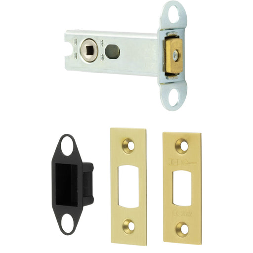 High Security Heavy Duty Tubular Deadbolts 76mm Satin Brass Finish Door Bolt