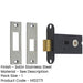 Satin Stainless Steel Deadbolts 76mm with Spindle Enhanced Security Door Bolt-1