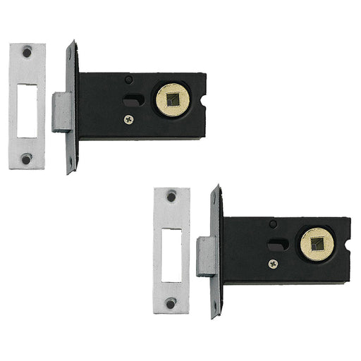 PACK Durable 76mm Deadbolts with Spindle Satin Stainless Steel Maximum Security Door Bolt