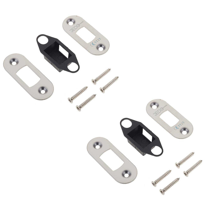 PACK Premium Radiused Accessory Packs Heavy Duty Tubular Deadbolts Polished Stainless Steel Door Bolt