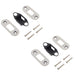 PACK Premium Radiused Accessory Packs Heavy Duty Tubular Deadbolts Polished Stainless Steel Door Bolt