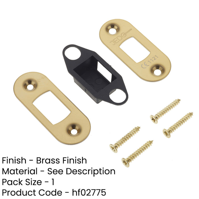 Premium Radiused Accessory Packs Heavy Duty Tubular Deadbolts Brass Finish Door Bolt-1