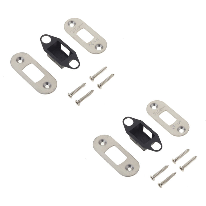 PACK Heavy Duty Tubular Deadbolt Radiused Accessory Packs Satin Stainless Steel Door Bolt