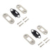 PACK Heavy Duty Tubular Deadbolt Radiused Accessory Packs Satin Stainless Steel Door Bolt