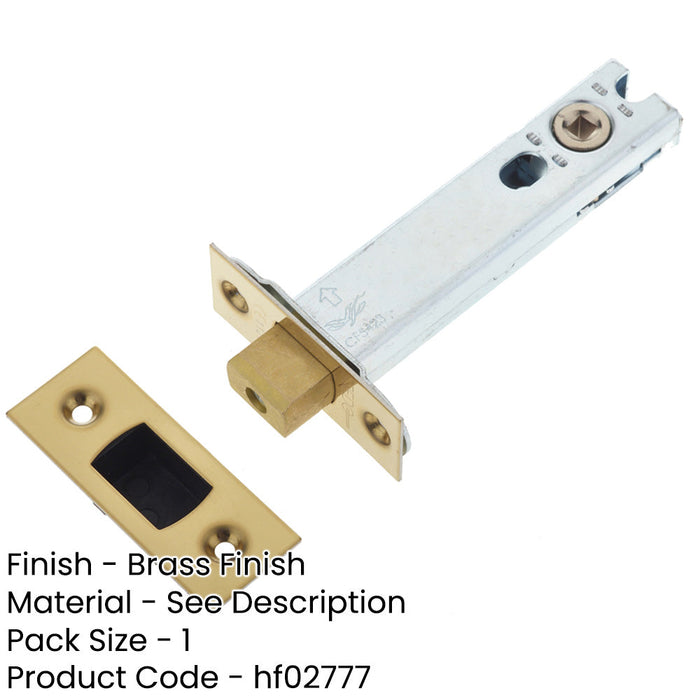 High Security Heavy Duty Tubular Deadbolts with Brass Finish Doors Door Bolt-1