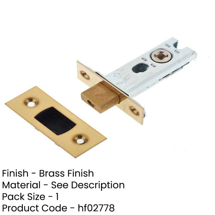 Premium Heavy Duty Tubular Deadbolts Brass Finish Enhanced Security Door Bolt-1