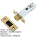 Secure Heavy Duty Tubular Deadbolts with Brass Finish 76mm Door Bolt-1