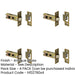 PACK High-Quality 64mm Tubular Latch Enhanced Security-1