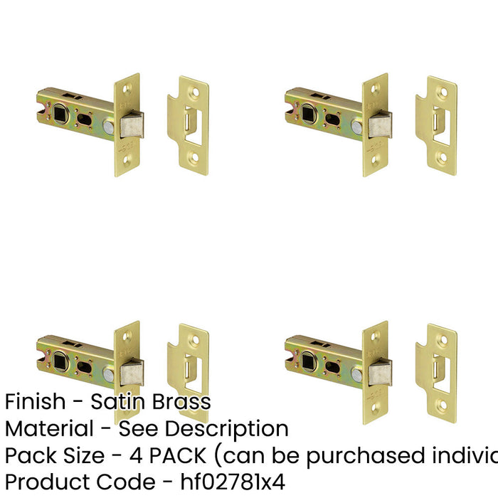 PACK Durable 64mm Tubular Latch Security Convenience-1
