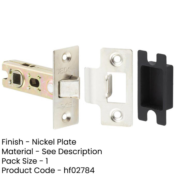 High-Quality 64mm Nickel-Plated Tubular Latches Secure Locking-1