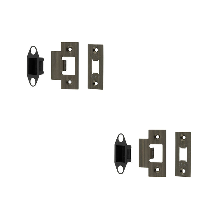 PACK High-Quality Accessory Packs Heavy Duty Tubular Latches Antique Brass Finish