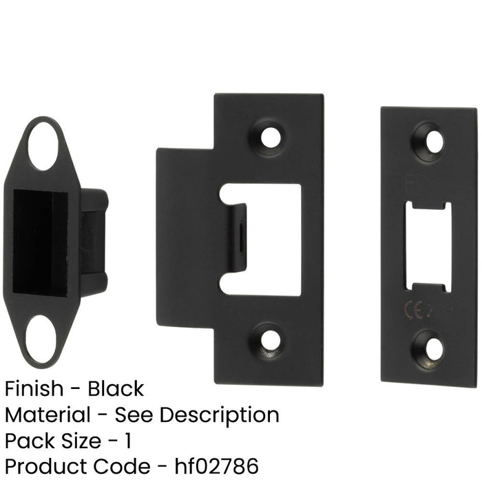 Durable Black Accessory Packs Heavy Duty Tubular Latches-1