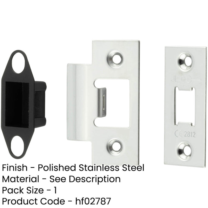 Premium Accessory Packs Heavy Duty Polished Stainless Steel Tubular Latches-1