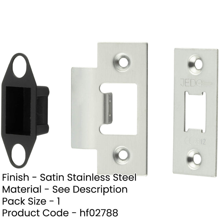 Heavy Duty Tubular Latch Accessory Packs Satin Stainless Steel Enhanced Security-1