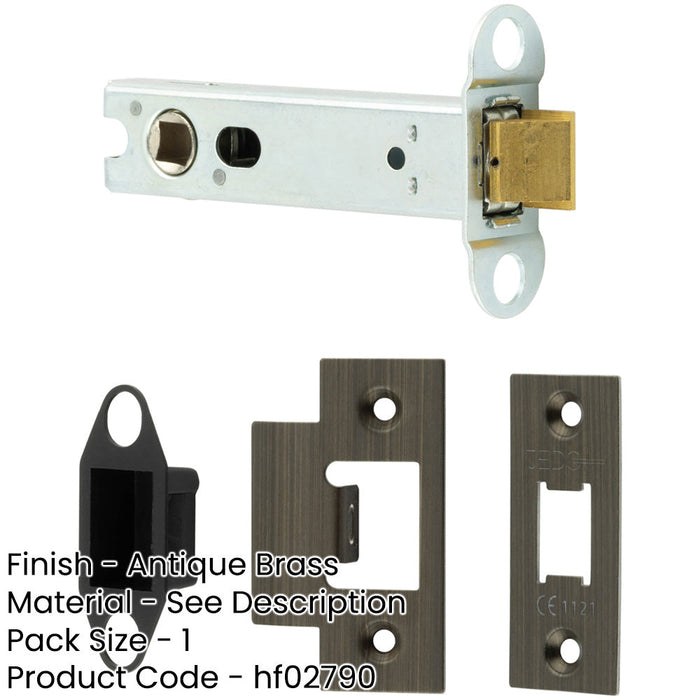 Heavy Duty Tubular Latches Degree Short Travel 102mm Antique Brass Finish-1
