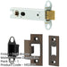 Heavy Duty Tubular Latches 102mm Dark Bronze Locking Mechanism Doors-1