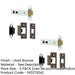 PACK Heavy Duty Tubular Latches 102mm Dark Bronze Locking Mechanism Doors-1