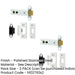 PACK Heavy Duty Tubular Latches 102mm Polished Stainless Steel with Degree Short Travel-1