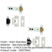 PACK Durable Satin Stainless Steel Tubular Latches Degree Short Travel 102mm-1