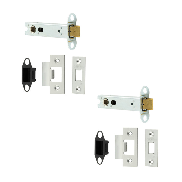 PACK Durable Satin Stainless Steel Tubular Latches Degree Short Travel 102mm