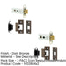 PACK Durable 76mm Dark Bronze Tubular Latches Secure Door Locking-1