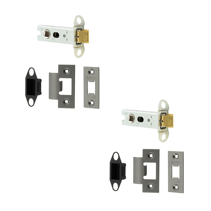 PACK Heavy Duty Tubular Latches 76mm Metal Durable Door Security