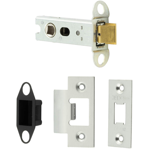 Durable 76mm Satin Stainless Steel Tubular Latches Secure Door Closure