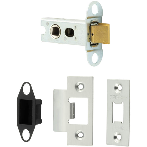 Heavy Duty Tubular Latches Secure Door Locking 64mm Satin Stainless Steel