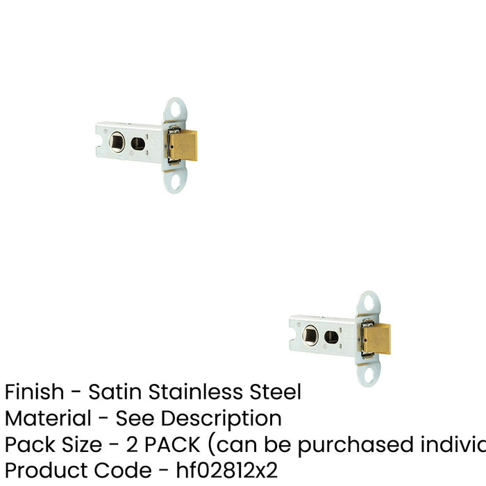 PACK Premium Heavy Duty Tubular Latch Bodies 64mm Security Durability-1