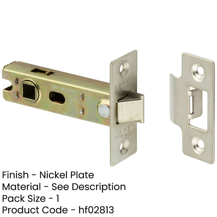 Durable 76mm Nickel Plated Tubular Latches Secure Closure Easy Operation-1