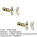 PACK Durable 76mm Nickel Plated Tubular Latches Secure Closure Easy Operation-1