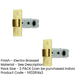 PACK Premium 76mm Electro Brassed Tubular Latches Secure Locking-1