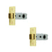 PACK Premium 76mm Electro Brassed Tubular Latches Secure Locking