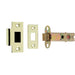 Premium Double Sprung Tubular Latches 78mm Polished Brass Satin Chrome Finish