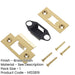 Premium Heavy Duty Tubular Latch Accessory Packs with Elegant Brass Finish-1