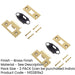 PACK Premium Heavy Duty Tubular Latch Accessory Packs with Elegant Brass Finish-1